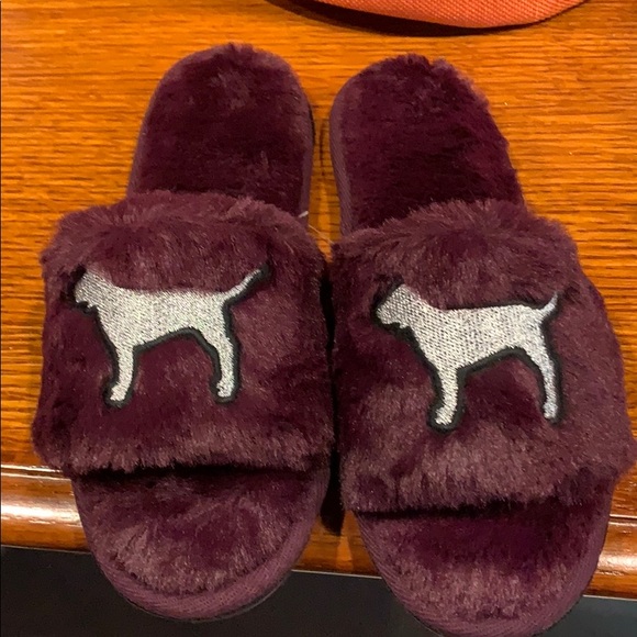 PINK Victoria's Secret Shoes - New Pink brand slippers  plum color size s